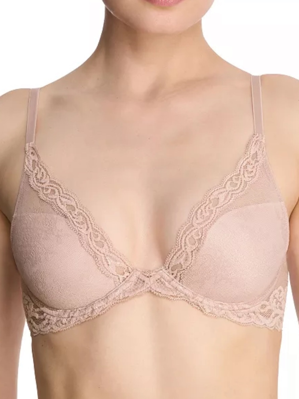 Natori Lace Demi Bra in Blush
